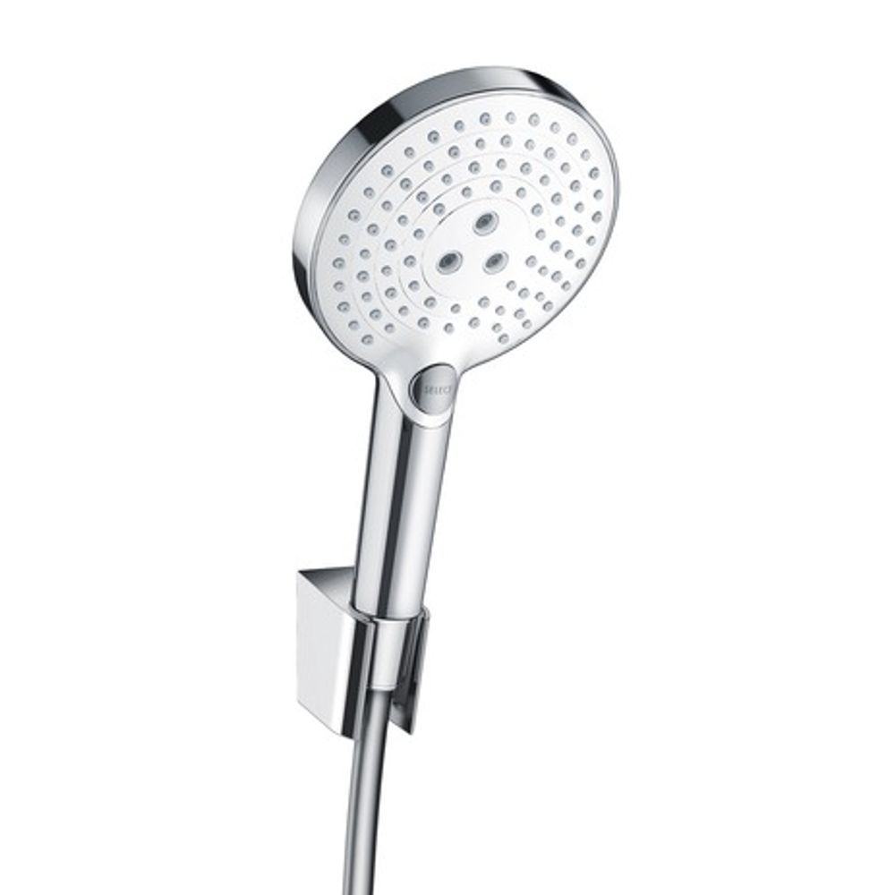 https://raleo.de:443/files/img/11eeea249d95172092906bba4399b90c/size_l/Hansgrohe-HG-Brausenset-Raindance-Select-S-120-PorterS-weiss-chr-1600mm-Brauseschlauch-26721400 gallery number 1